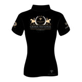 2025 Grand National Black Zip Polo Shirt