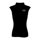 2025 Grand National Black Zip Sleeveless Polo Shirt