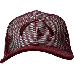 Equestrian Queensland maroon cap with print